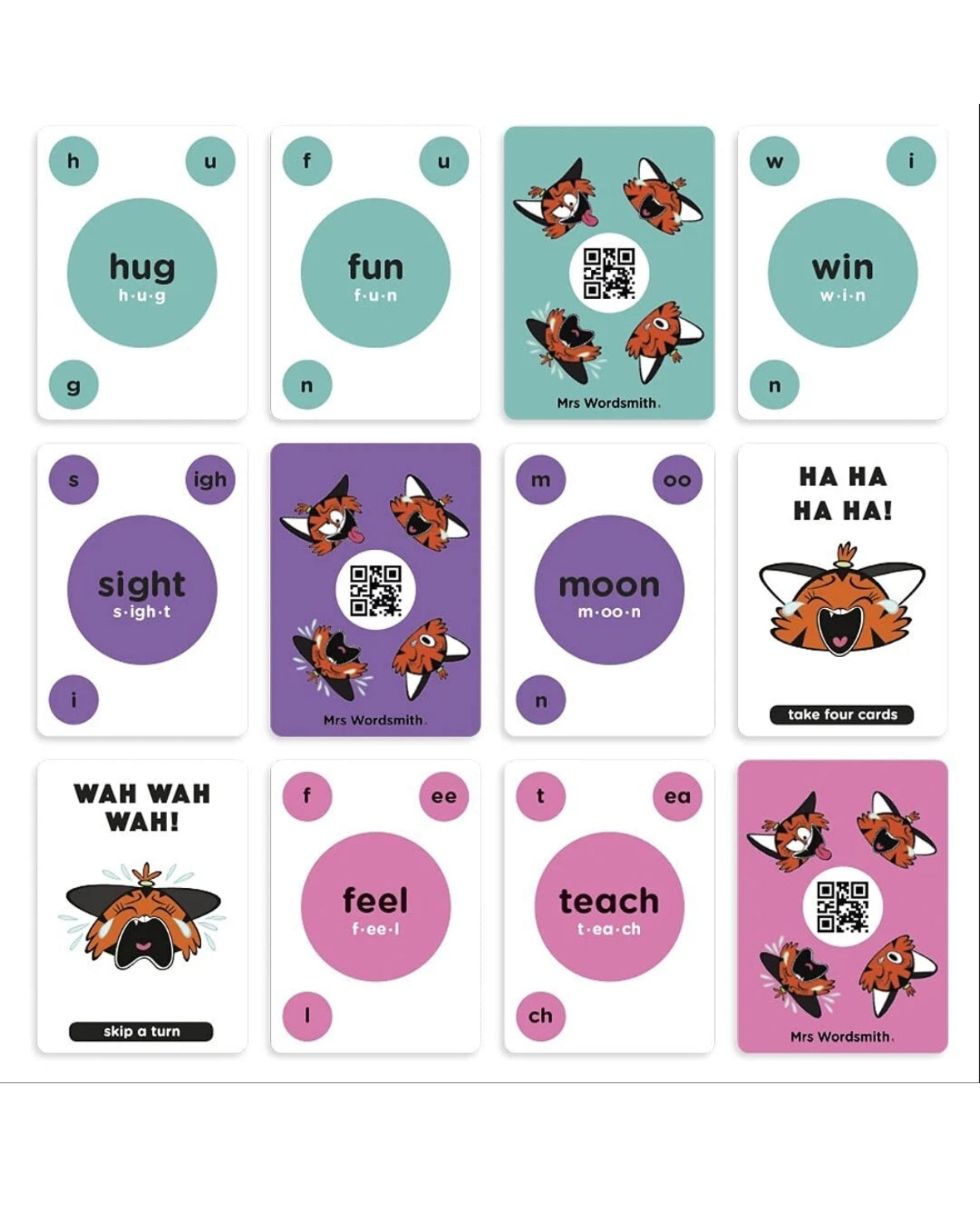 Phonics Blah Blah Blah Card Game,
