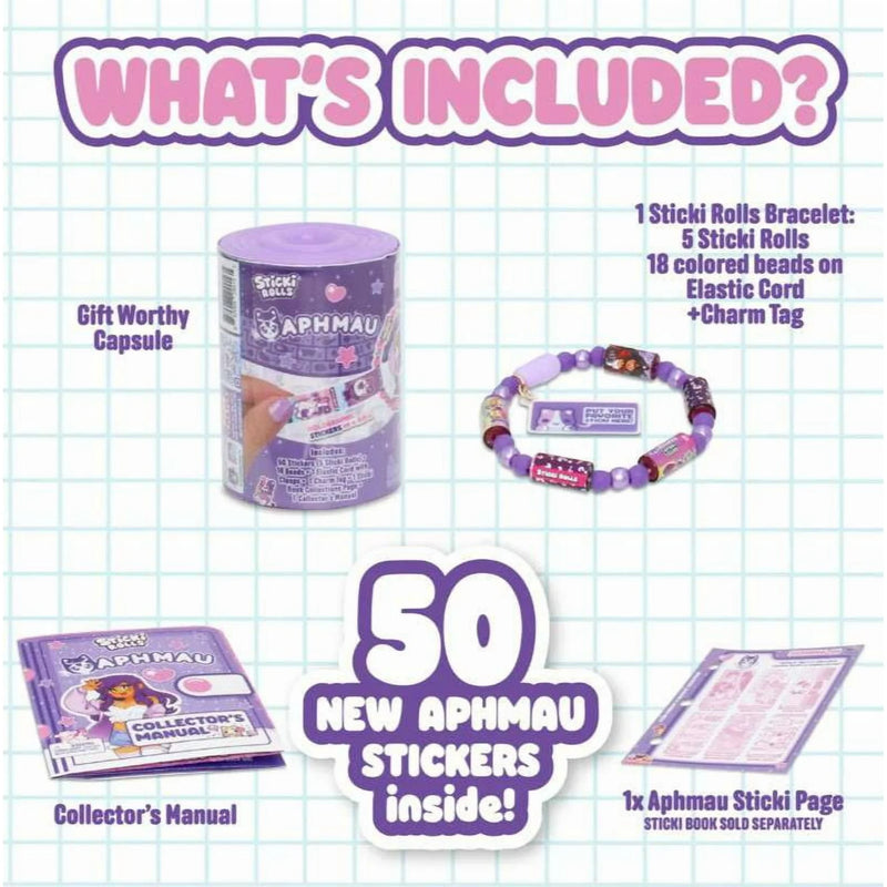 Aphmau Wearable Sticker Bracelet Capsule Set