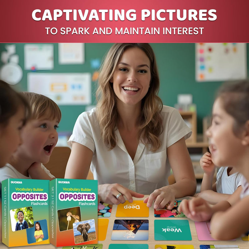 104 Opposites Vocabulary Flash Cards 반대말 카드