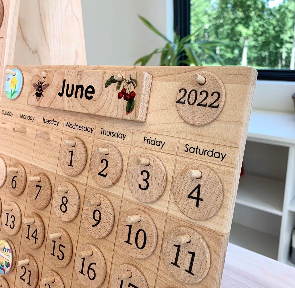 Wooden Calendar w/ Stand