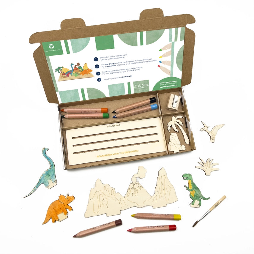 Create Your Own Dinosaur Scene - Diy Craft Kit For Kids