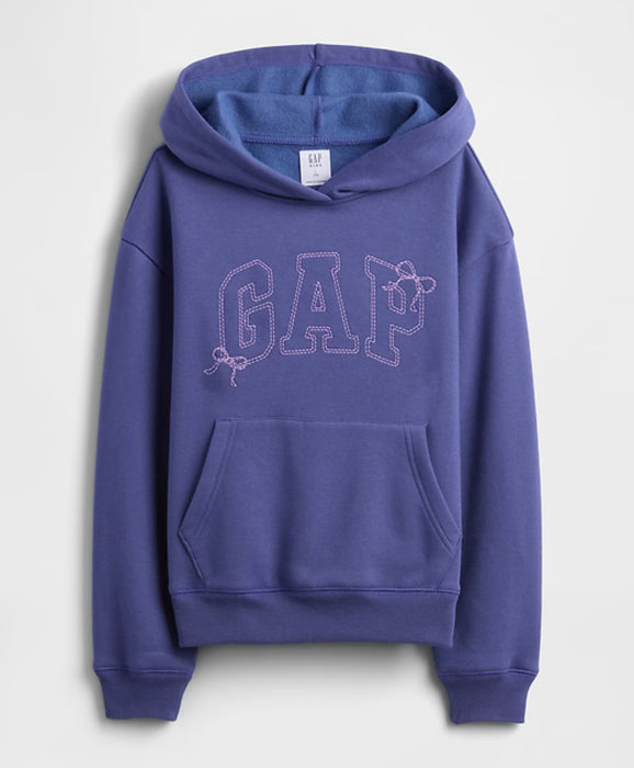 걸스 기모 릴렉스 핏 후디 (스키퍼블루)