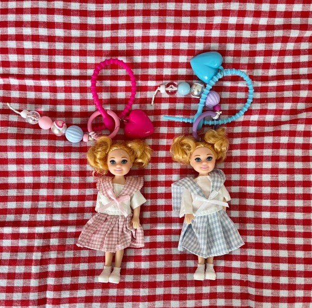 Key Ring Doll with Charms