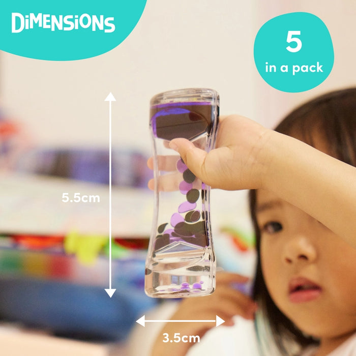5 Sensory Liquid Motion Toy Timers