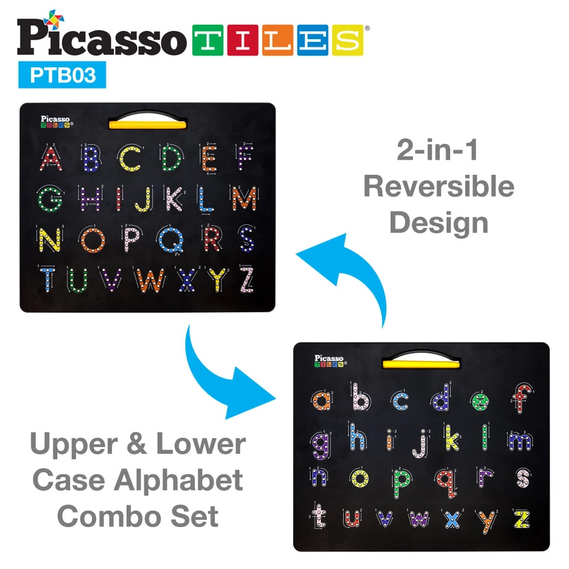 Upper & Lower-Case Alphabet Double-Sided Drawing Board