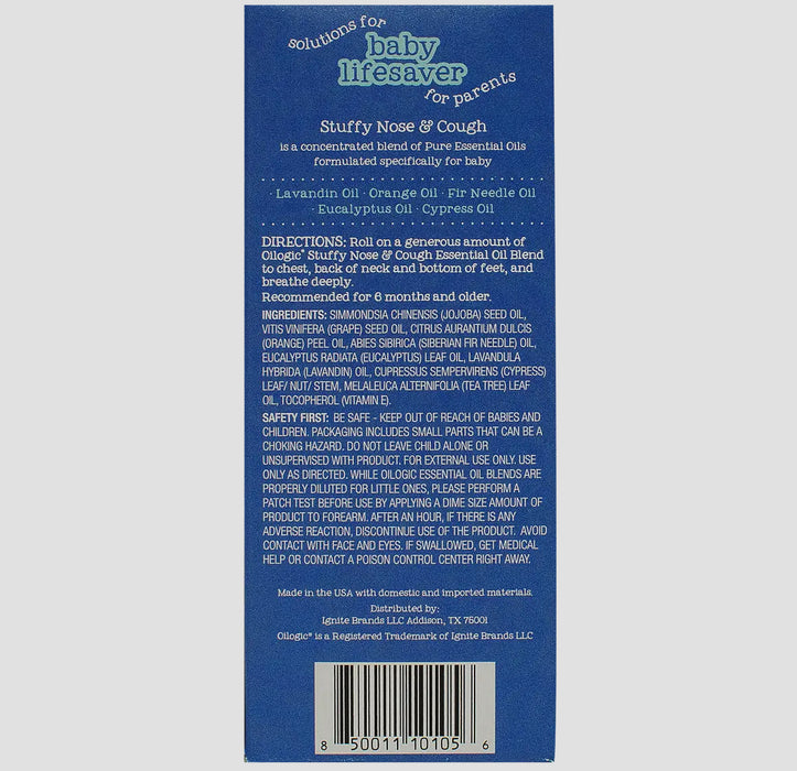 Stuffy Nose & Cough Essential Oil Roll On