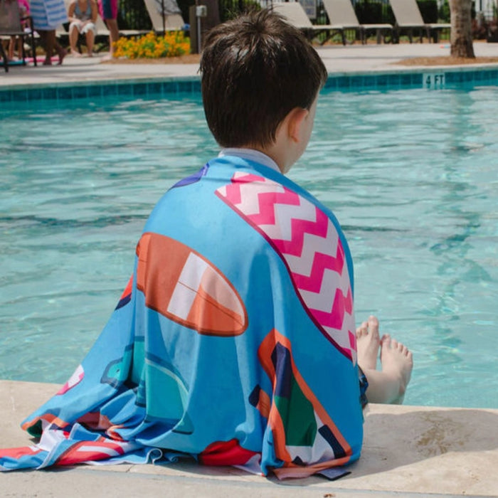 Kids UPF50 Hooded Sunscreen Towel (Sup)
