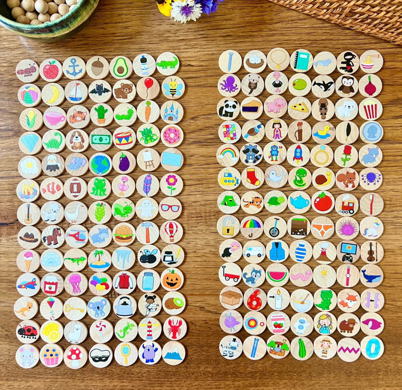 Small Coins-Alphabet Objects (182pcs)