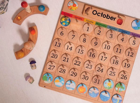 Wooden Calendar w/ Stand