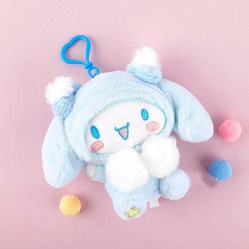 Sanrio Fluffy Toy Key Ring, Bag Charm - 5 Styles