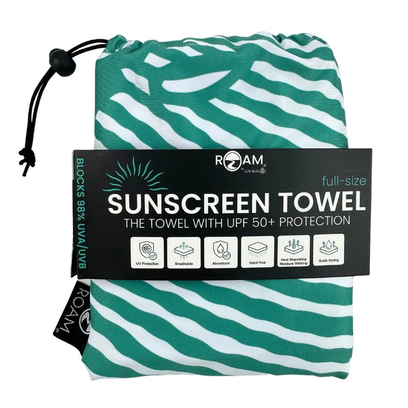 FULL UPF50+ Sunscreen Towel (Tropical Green)