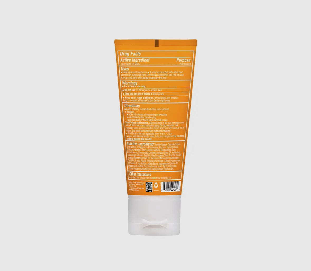 Thinkdaily TINTED SPF30 Sunscreen,2oz (60ml)