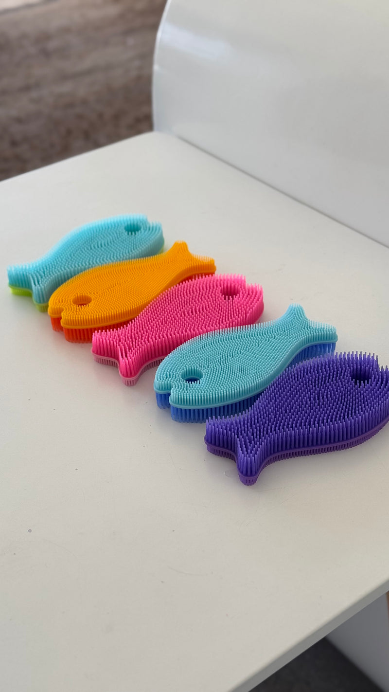 Silicone Fish Bath Scrub