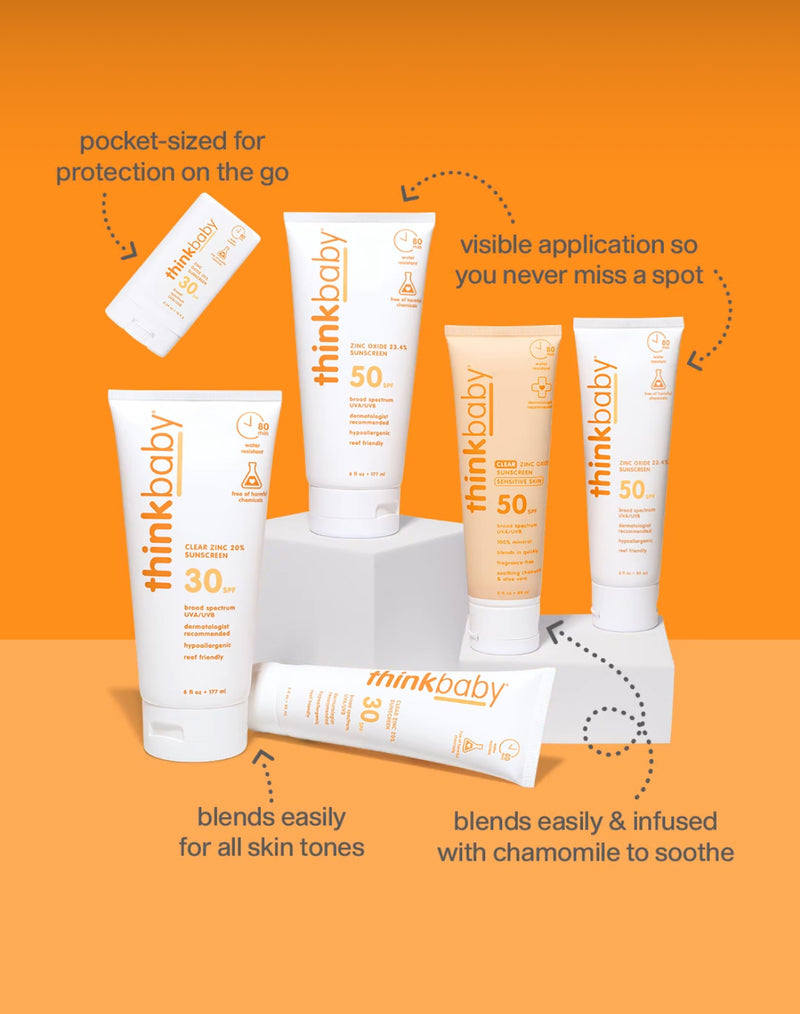 New! Clear Zinc Sunscreen SPF 50, 3oz