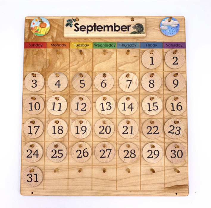Wooden Calendar w/ Stand
