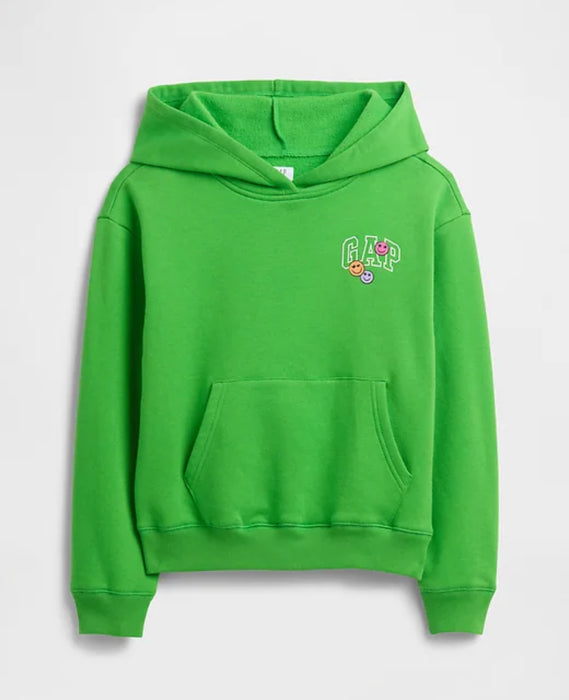 걸스 기모 릴렉스 핏 후디 (그린)