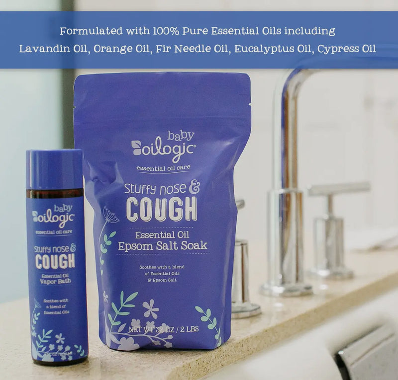 Stuffy Nose & Cough Essential Oil Epsom Salt (946ml)