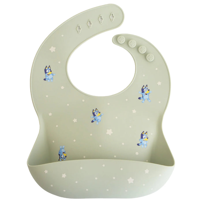 Bluey x Mushie Silicone Baby Bib