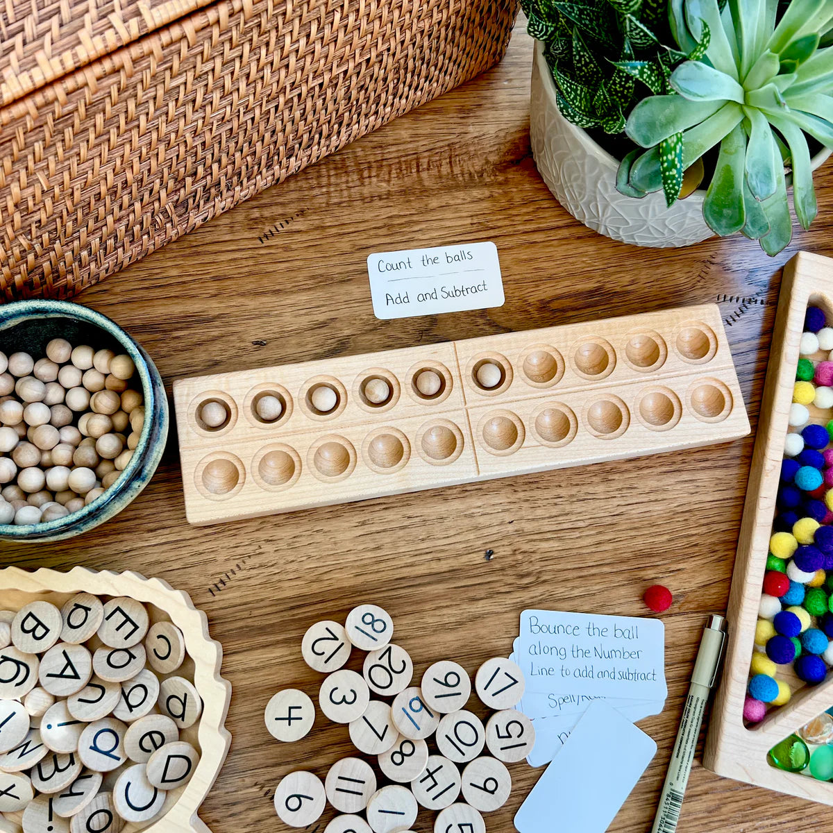 Twenty Frame with wood balls (Maple)