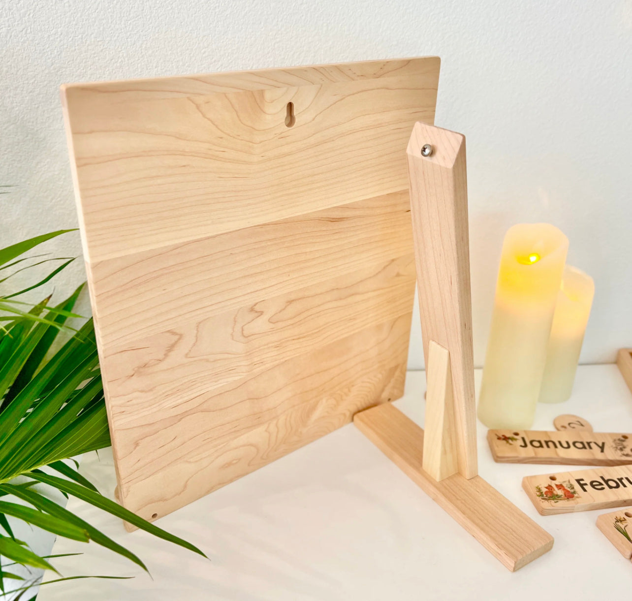 Wooden Calendar w/ Stand