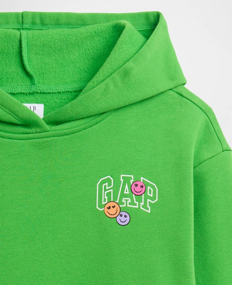 걸스 기모 릴렉스 핏 후디 (그린)