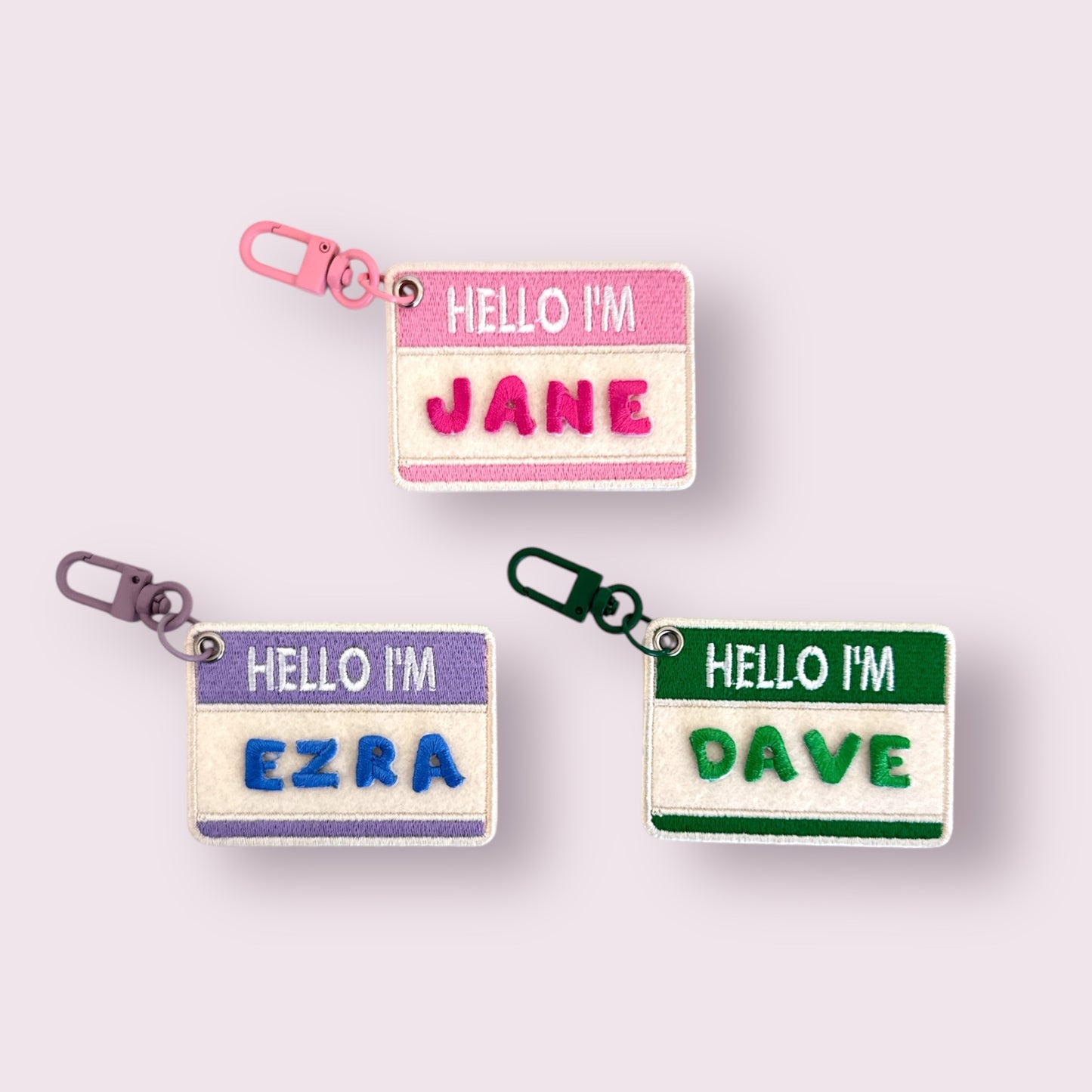 Hello Charm Keychain