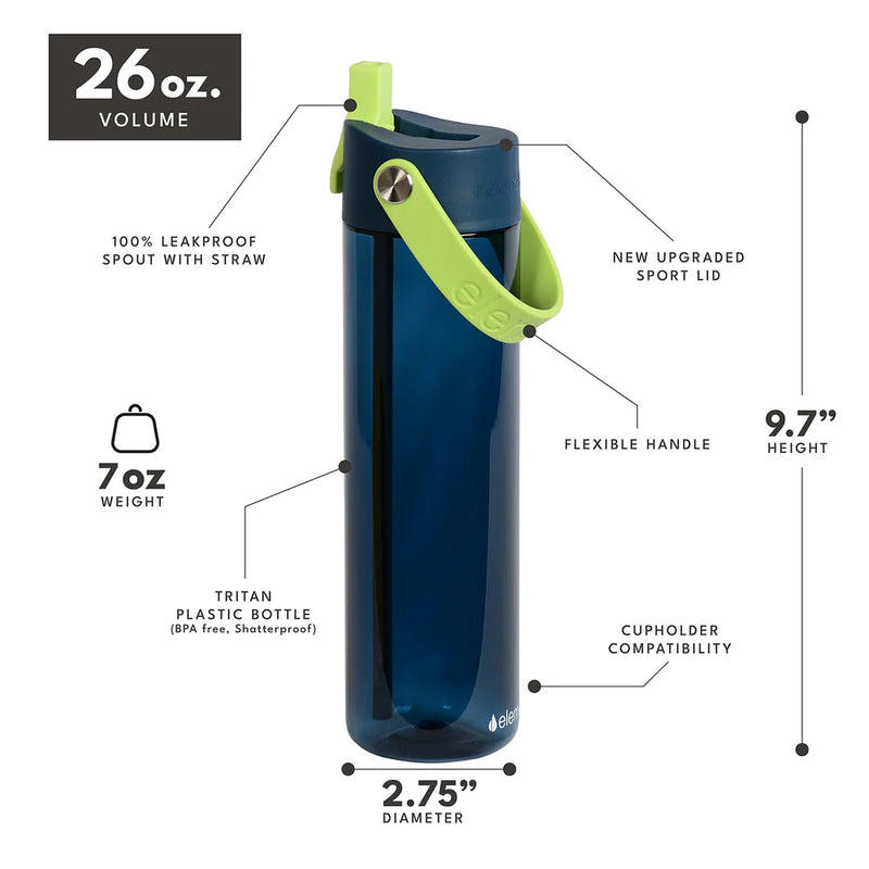 26oz Water Bottle - Deep Sea