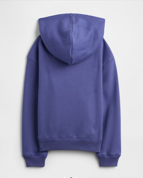 걸스 기모 릴렉스 핏 후디 (스키퍼블루)