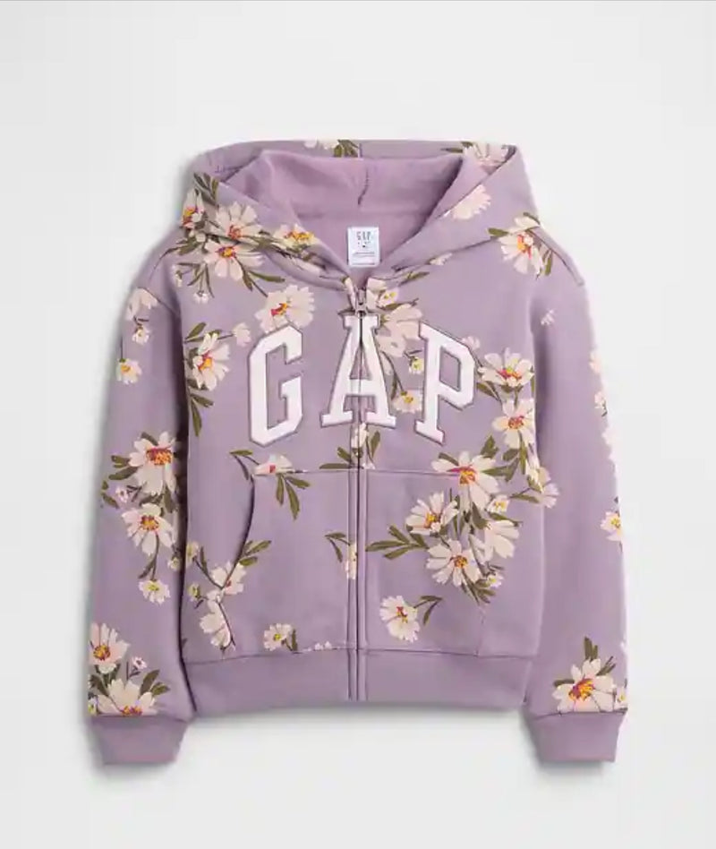 클래식 걸스 후드 자켓 (플로럴)