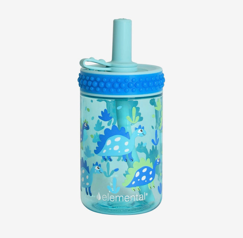 12oz Tritan Bubble Grip Dino Blue (355ml)