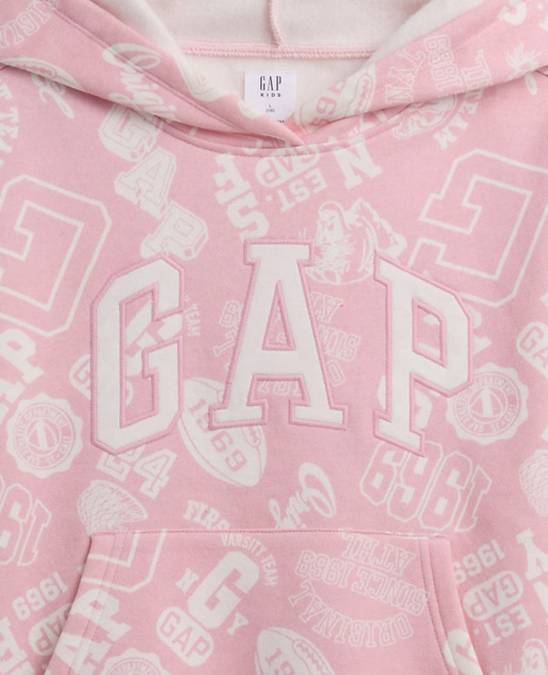 걸스 기모 릴렉스 핏 후디 (핑크)