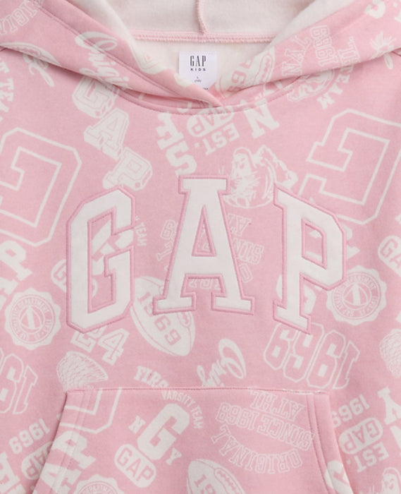 걸스 기모 릴렉스 핏 후디 (핑크)