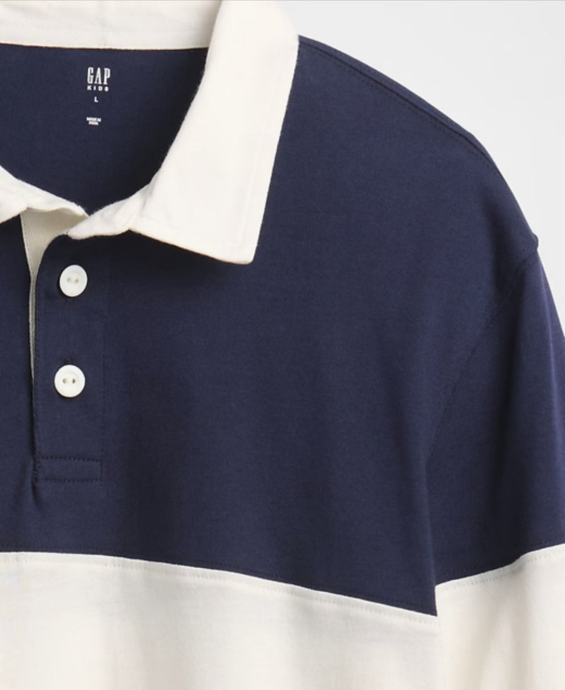 럭비 스트라입 셔츠 (네이비)