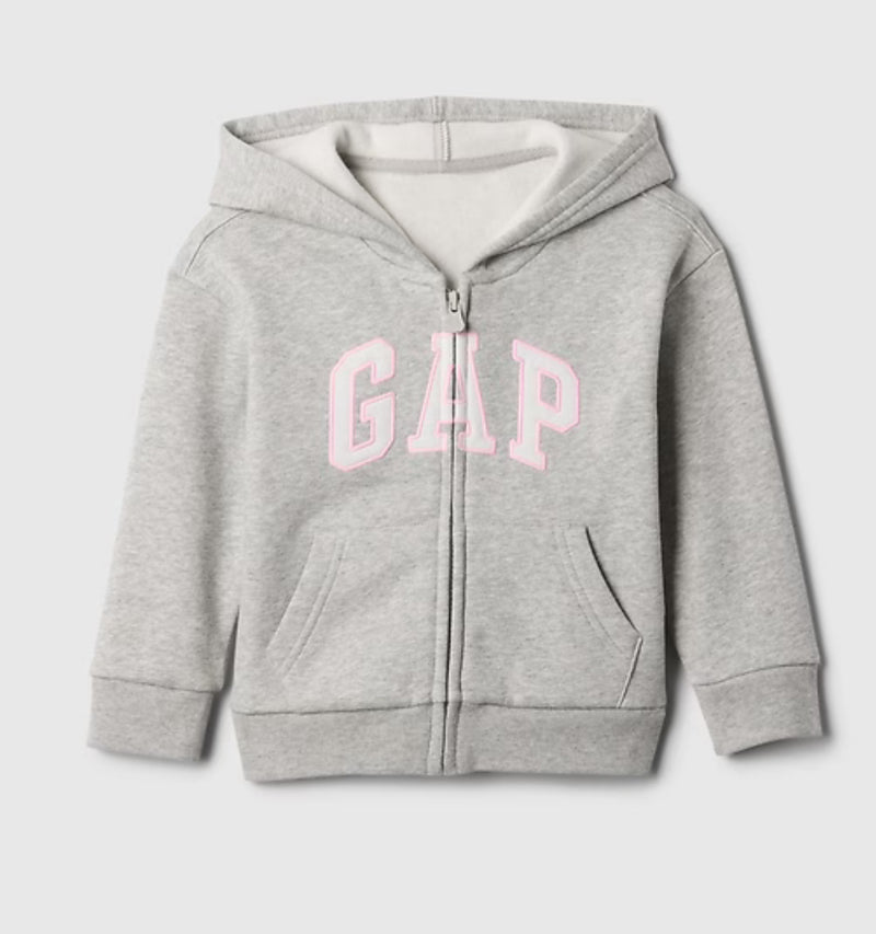 토들러 릴렉스 후디자켓 (그레이핑크)