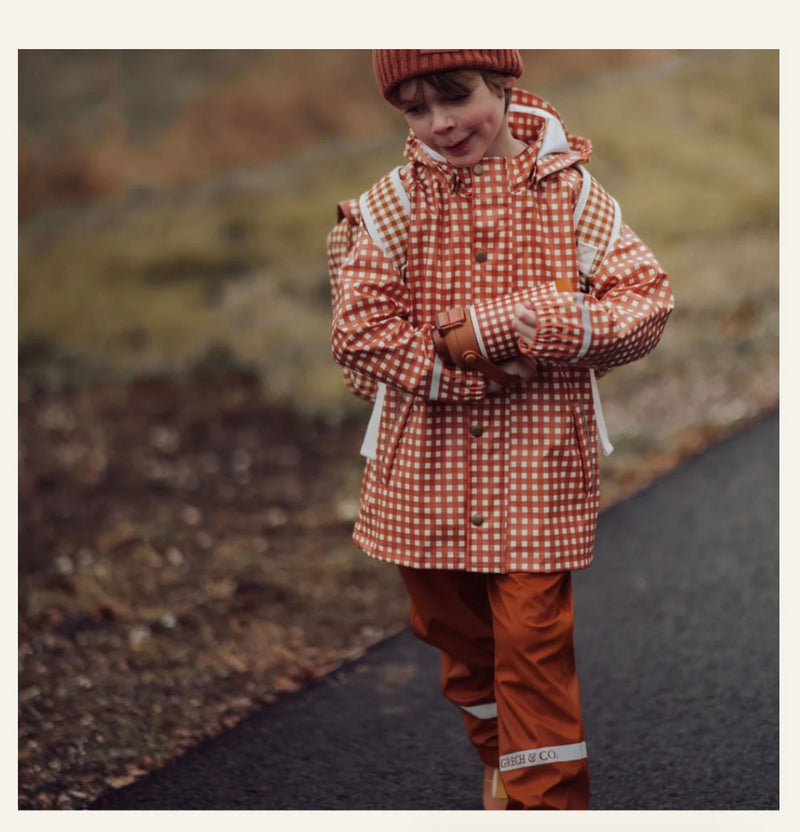 G&C Rain Jacket | Sienna Gingham