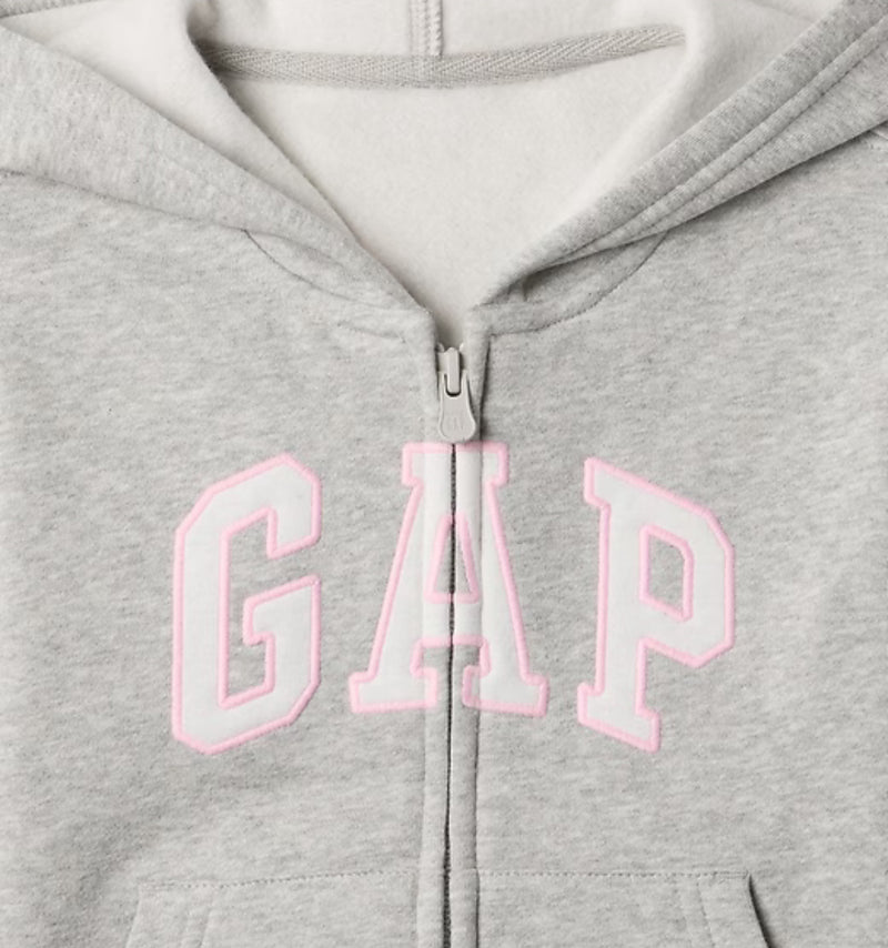 토들러 릴렉스 후디자켓 (그레이핑크)