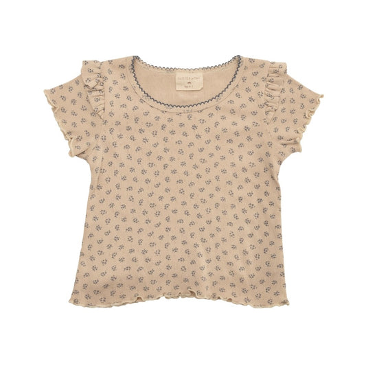 Short Sleeve Tee - Pointelle Flowers