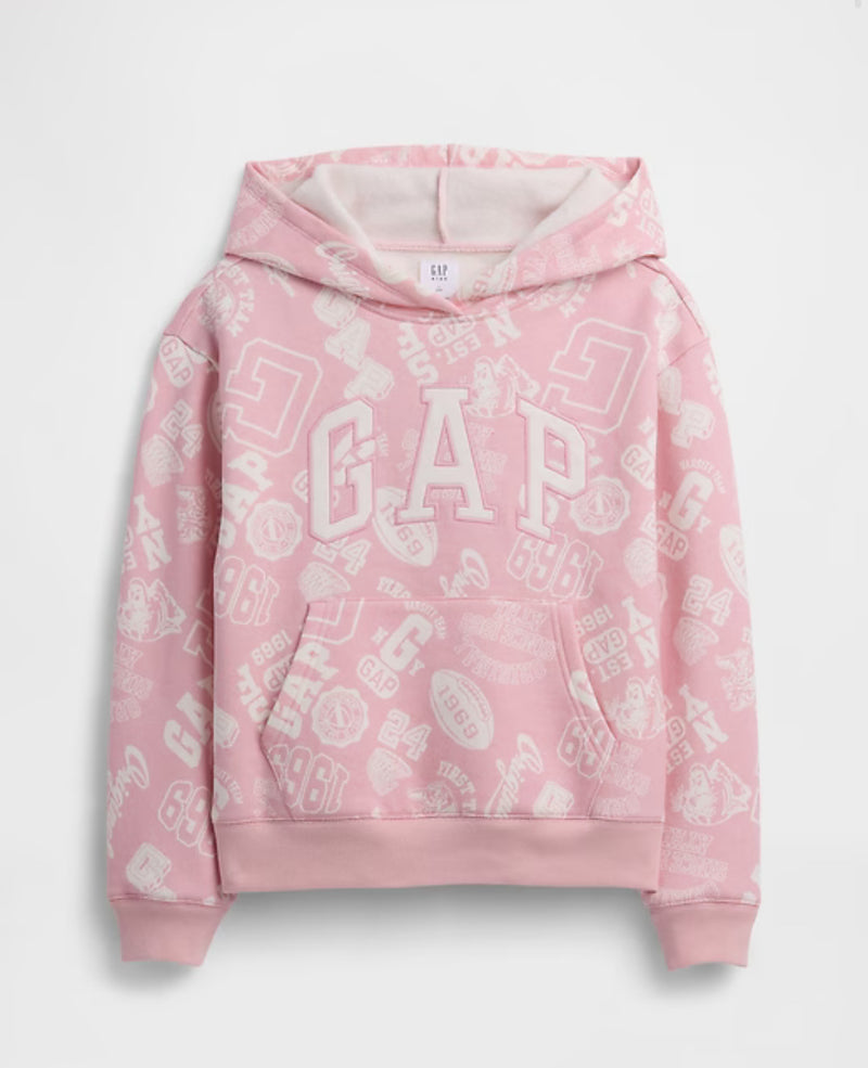 걸스 기모 릴렉스 핏 후디 (핑크)