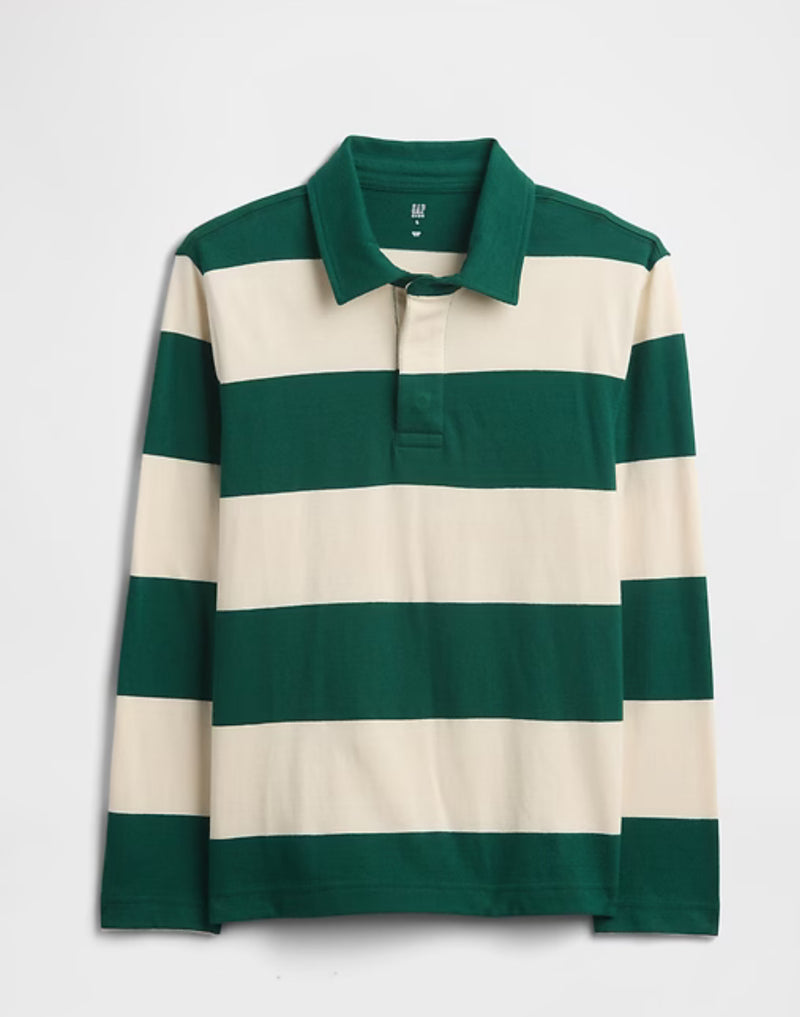 럭비 스트라입 셔츠 (그린)