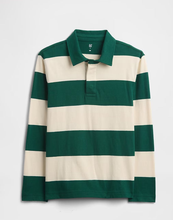 럭비 스트라입 셔츠 (그린)