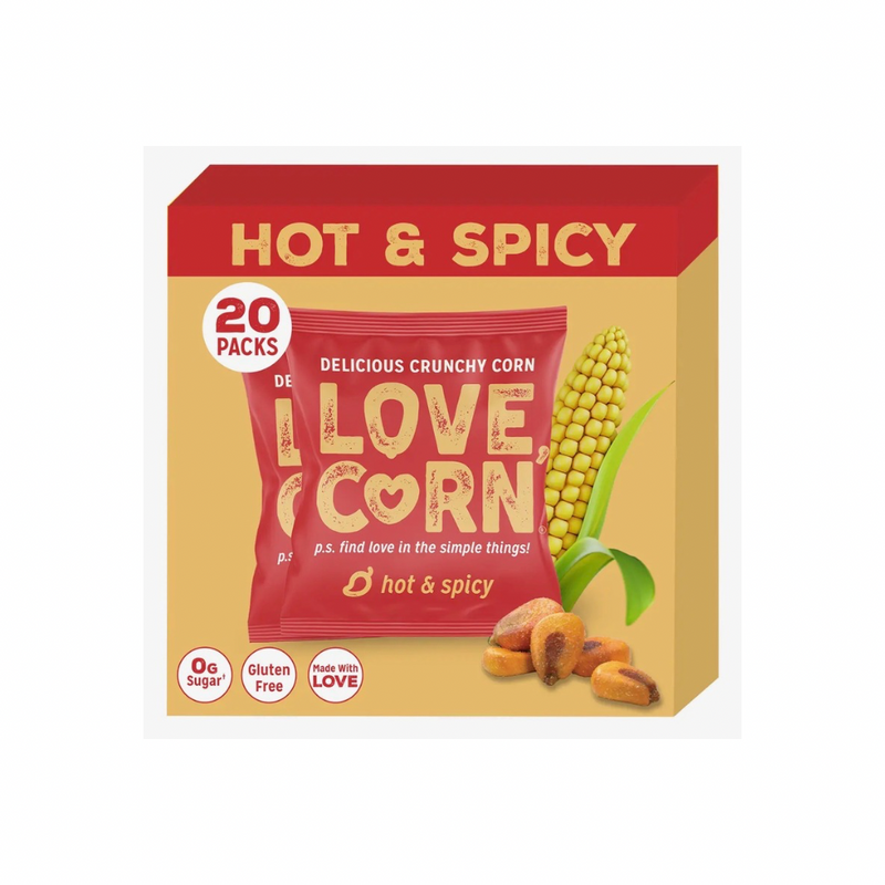 LOVE CORN Hot&Spicy 0.7oz X 20개입 개별포장 20 Bags