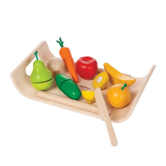 Assorted Fruit and Vegetable Wood Toy For Kids