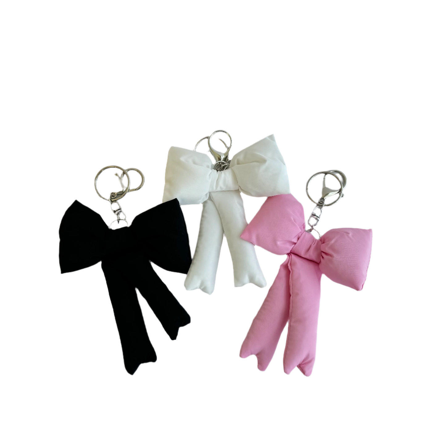 Puff Ribbon Bag Charm - 3 Colors