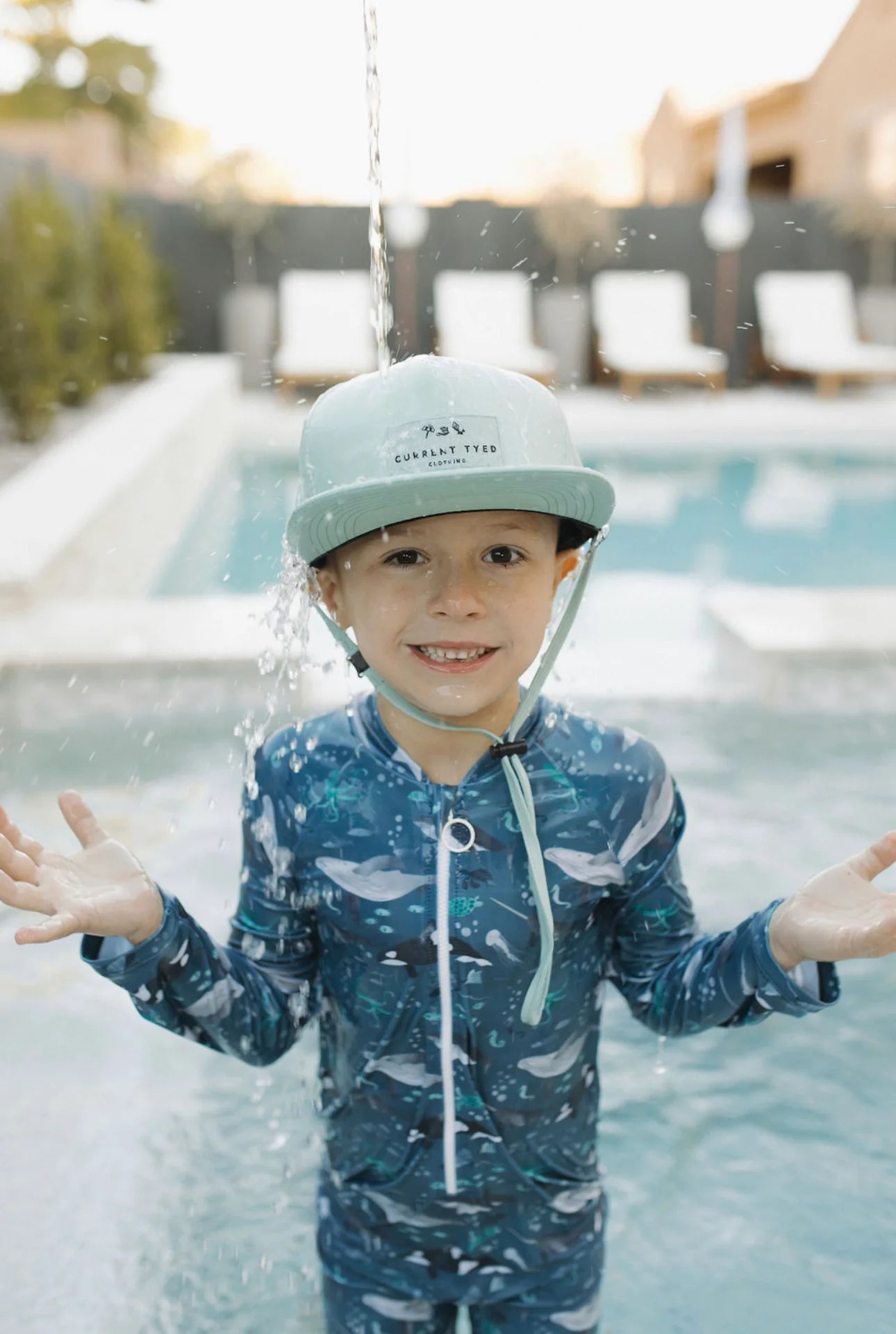 Waterproof Classic Snapback - Stone Blue