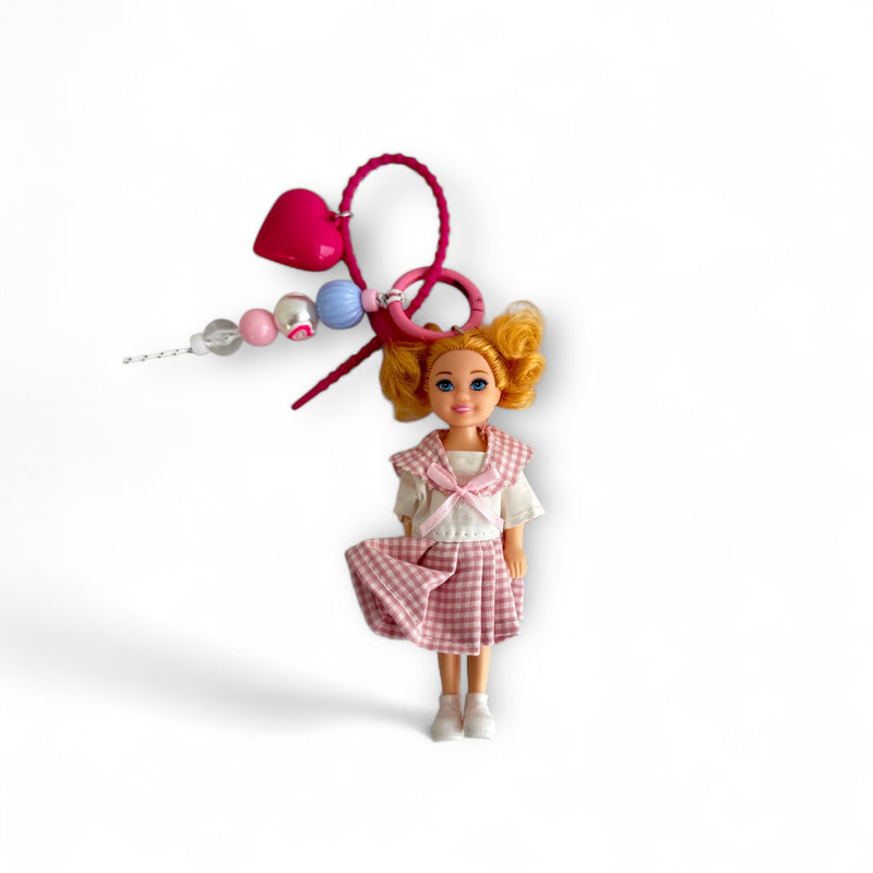 Key Ring Doll with Charms