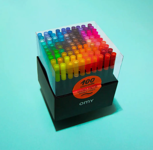 100 Double Tip Markers Box Set