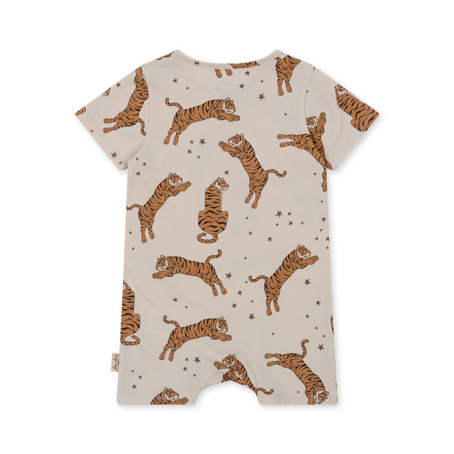 Basic Romper Gots - Tiger Sand