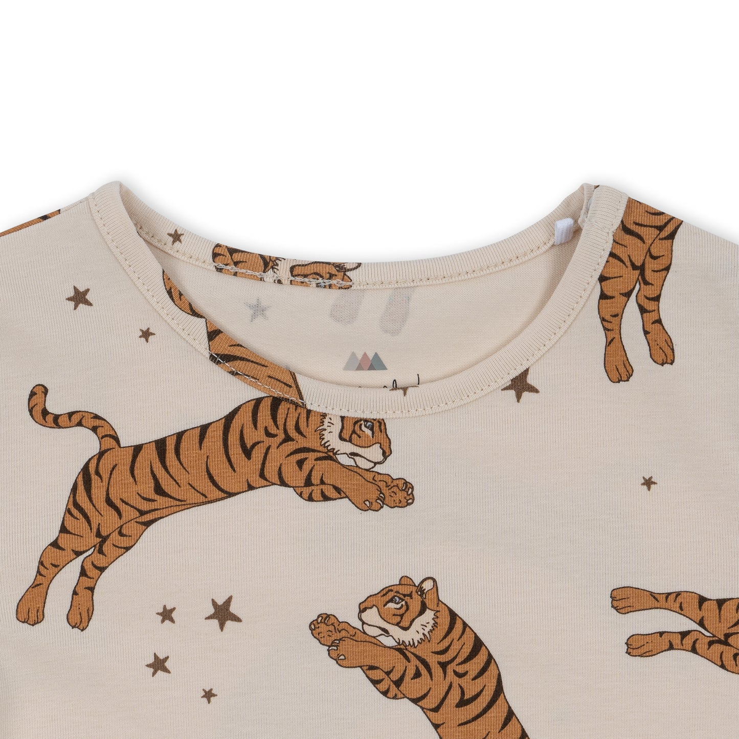 Basic Romper Gots - Tiger Sand