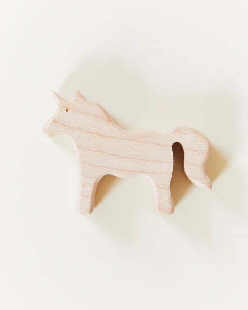 Maple Wooden Unicorn Figure
