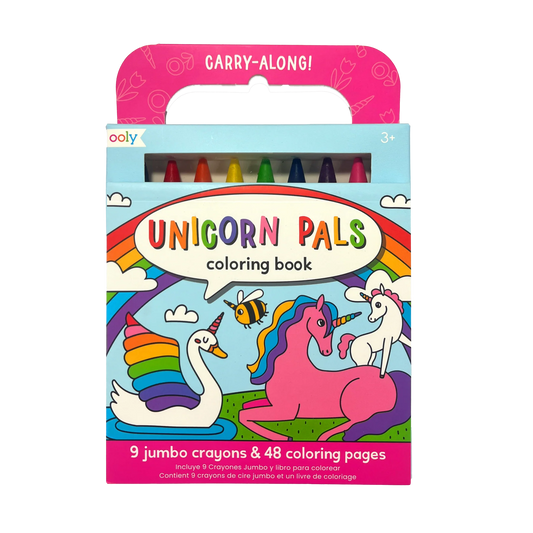 Carry Along! Unicorn Pals Coloring book